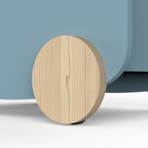 Chariot de rangement a roulettes - FIRMIANA - Style scandinave - Bleu