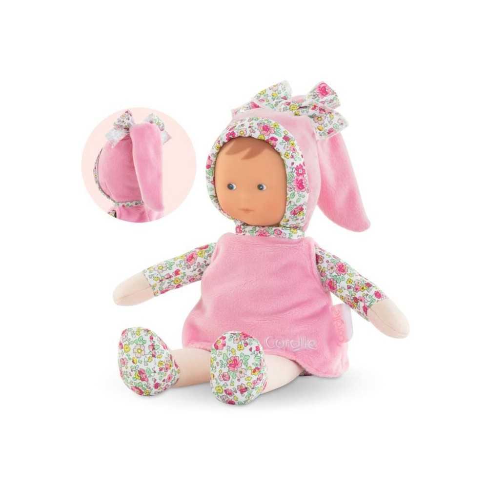 Mon Doudou COROLLE - Miss Rose Jardin en Fleurs - 25 cm - petite poupée - senteur de vanille - des la naissance