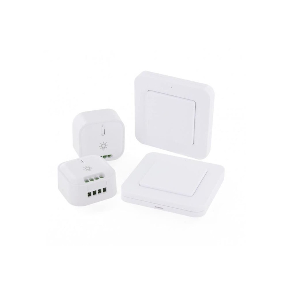 DiO Connected Home Lot de 2 modules éclairage DiOavec 2 interrupteurs