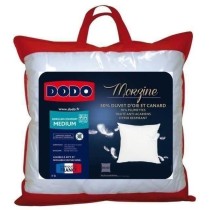 DODO Oreiller Duvet Oie MORZINE Anti-Acariens 65x65cm blanc