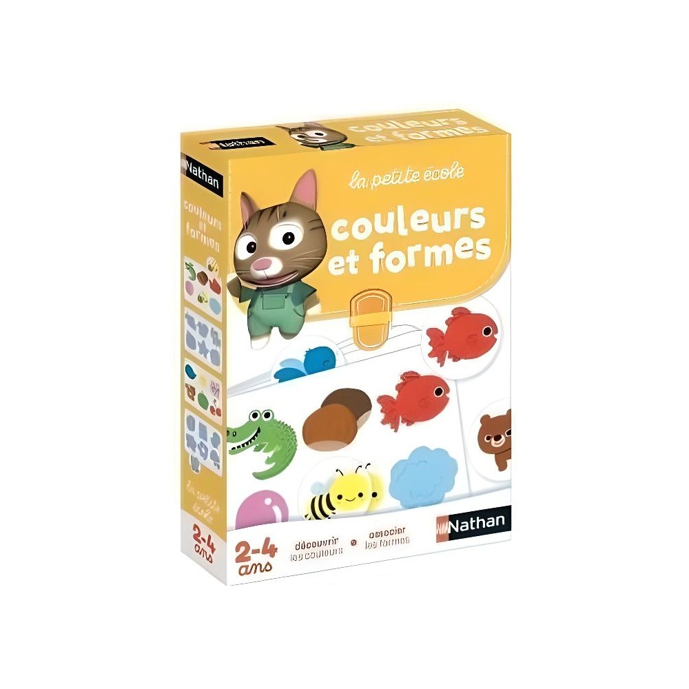 Jeu d'association NATHAN La Petite Ecole - Couleurs et Formes - Pour e