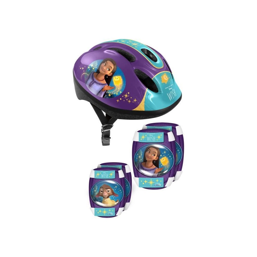 Set avec Casque et protections avec coudieres et genouilleres - DISNEY