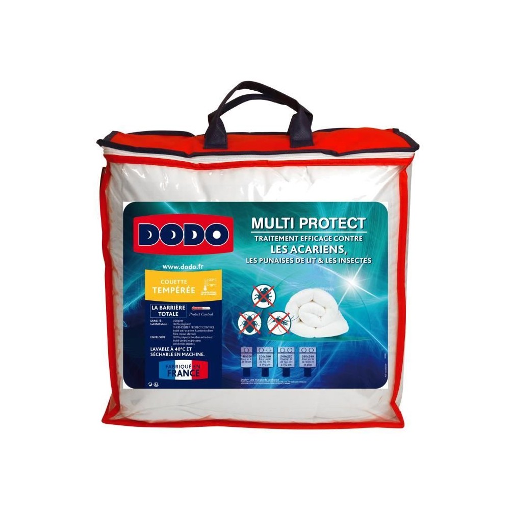 DODO Couette tempérée MULTIPROTECT - 140 x 200 cm