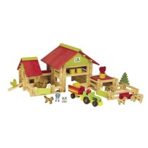 JEUJURA Grande ferme avec tracteur et animaux - 220 pieces