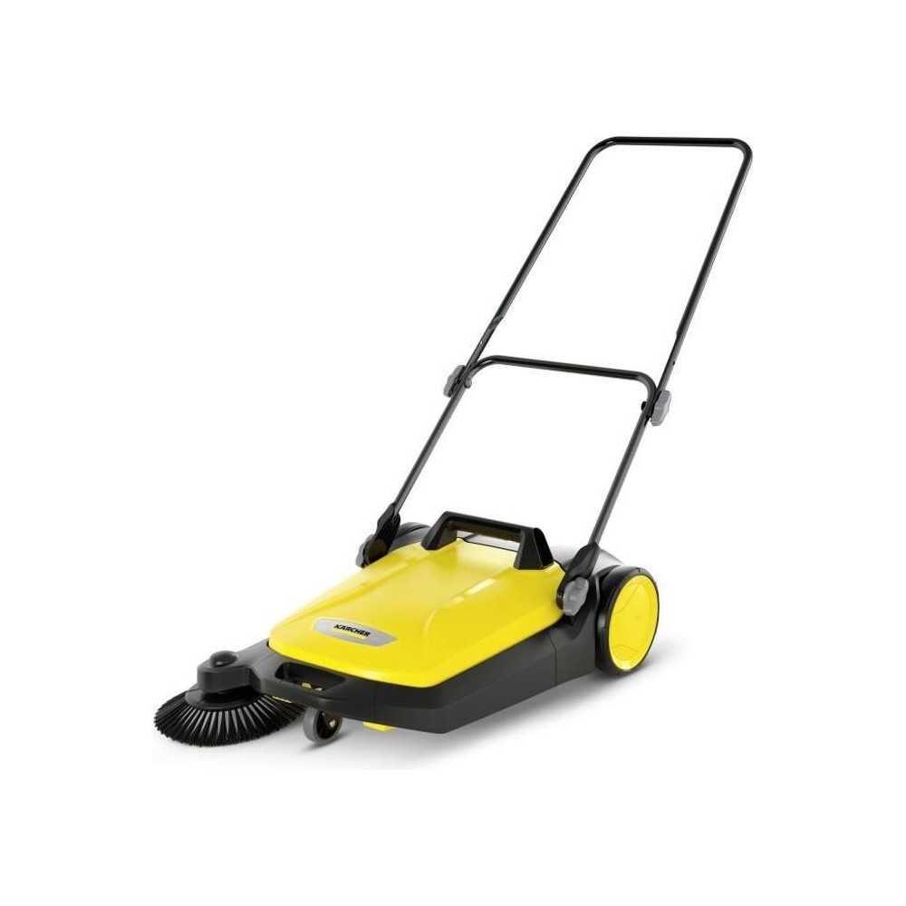 Balayeuse mécanique KARCHER S 4 - Jaune et noir - Bac a déchet amovible de 20 L