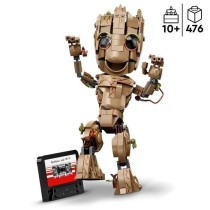 LEGO 76217 Marvel Je s'Appelle Groot, Jouet Marvel et Figurine Bébé Groot, Film Les Gardiens de la Galaxie 2, Enfants Des 10 A