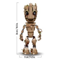 LEGO 76217 Marvel Je s'Appelle Groot, Jouet Marvel et Figurine Bébé Groot, Film Les Gardiens de la Galaxie 2, Enfants Des 10 A