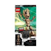 LEGO 76217 Marvel Je s'Appelle Groot, Jouet Marvel et Figurine Bébé Groot, Film Les Gardiens de la Galaxie 2, Enfants Des 10 A