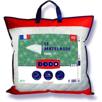 Oreiller Le Matelassé DODO - 60x60 cm - Soutien ferme - Taie déhouss