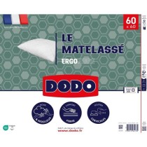 Oreiller Le Matelassé DODO - 60x60 cm - Soutien ferme - Taie déhouss