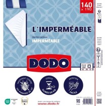 Protege matelas imperméable - 140x190 cm - Coton/Polyester - Anti pun