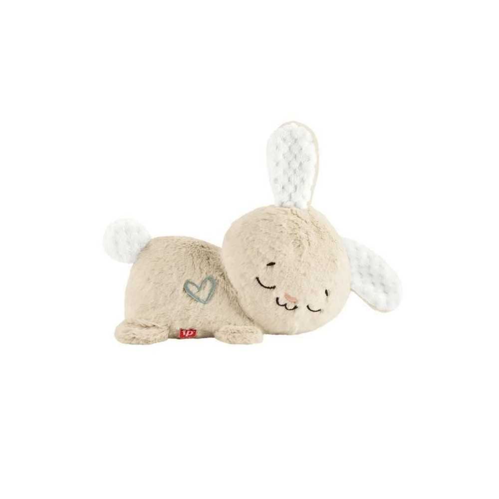 Fisher-Price-Mon Lapin Câlin - Peluche veilleuse - Jouet d'éveil - HXG97