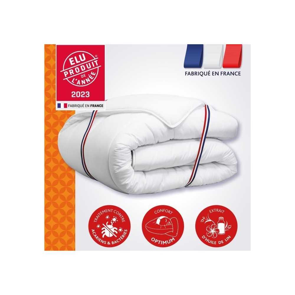 Couette 140x200 cm DODO CHAMPS DE LIN - Chaude - 450G/m² - Couette 1