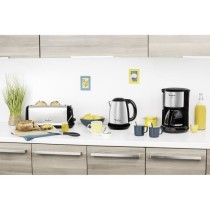 Bouilloire électrique MOULINEX Subito - 1,7 L - Inox/Noir - Base 360° - Filtre antitartre amovible