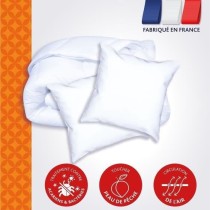 DODO Pack Couette chaude anti-acariens 220x240 cm + 2 oreillers 60x60