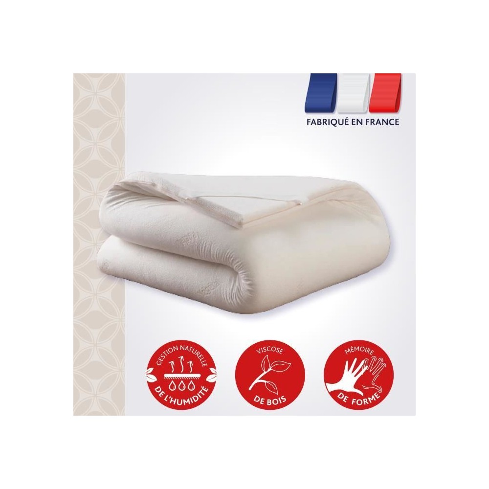 Surmatelas DODO Le Végétal - Déhoussable - 140x190 cm