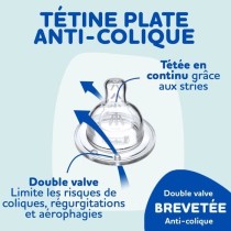 Dodie Lot de 3 Biberons Anti colique Sensation+, Fille, 330 ml, +6 Moi