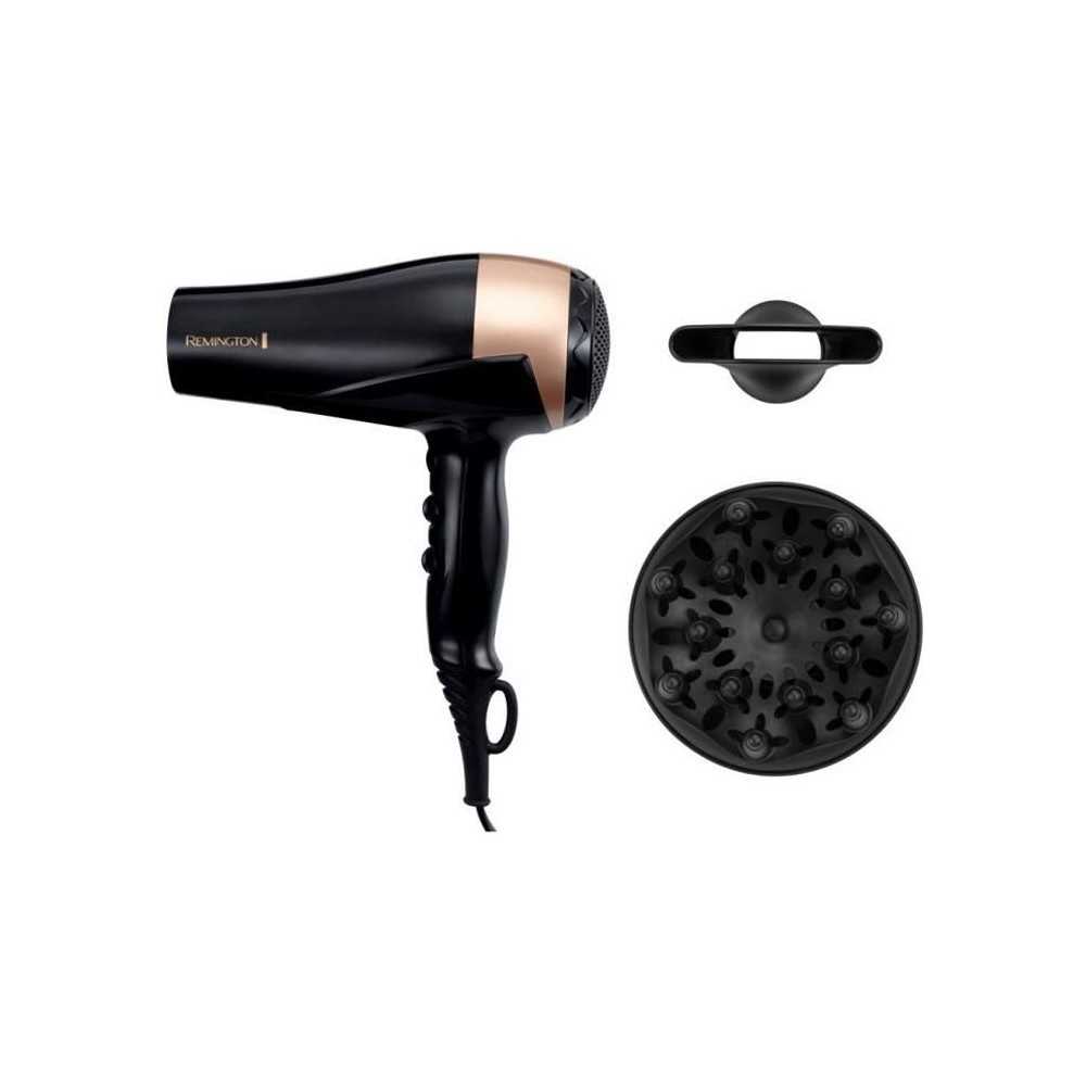 Seche-cheveux Remington D6098 - 2200W Ionique - Brillance Cheveux Naturels et Colorés