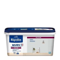 RIPOLIN Peinture Couleur Velours pour Murs, Boiseries Radiateurs - Gris souris