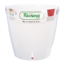 RIVIERA Bac a réserve d'eau - Rond - Ø 36 x H 33 cm - Blanc