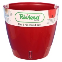 RIVIERA Bac a réserve d'eau - Rond - Ø 36 x H 33 cm - Rouge