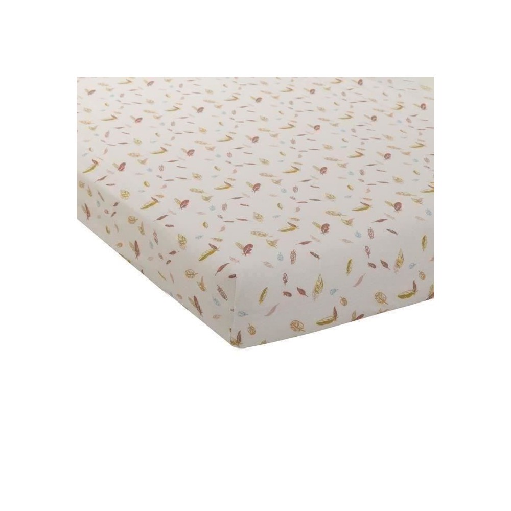 DRAP HOUSSE JERSEY IMPRIME 60x120 cm HAPPY