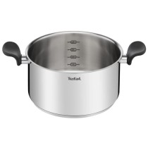 TEFAL Primary Faitout 24 cm + couvercle verre, Induction, Acier inoxydable haute qualité, Garantie 10 ans E3084604