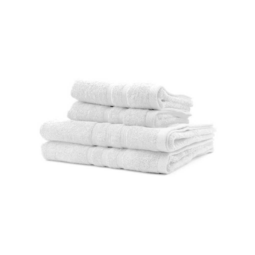 2 Serviettes de bain TODAY 50x90 + 2 Draps de bain 70x130 cm 100% Coton - Craie