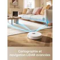 DREAME D9Max White - Aspirateur Robot Laveur 2 en 1 - Navigation LDS I