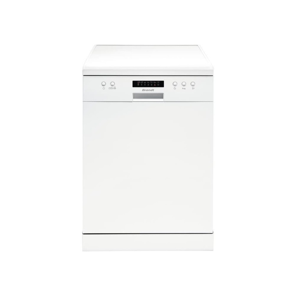 Lave-vaisselle pose libre BRANDT LVC328W - 12 couverts - L60cm - 48dB - Blanc