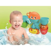 Jouet bain bébé - Clementoni - Mon centre d'activités aquatiques - Pieuvre et animaux activés par l'eau