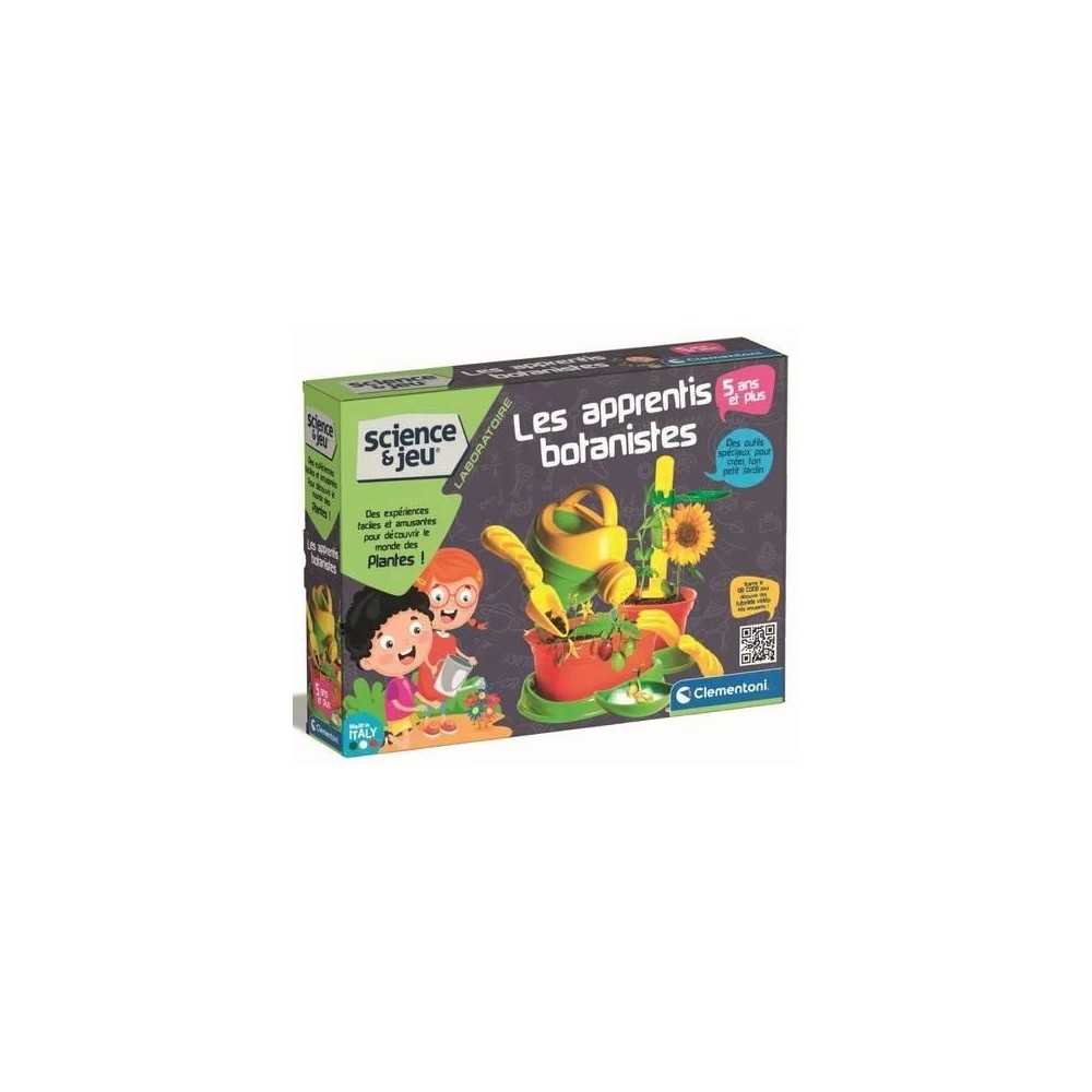 CLEMENTONI - Apprentis botanistes - Coffret scientifique - Découvrire le monde de la botanique - Outils de jardinage - Des 5ans