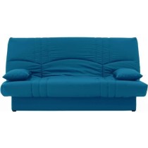 Banquette clic clac 3 places - Tissu bleu canard - Style Contemporain