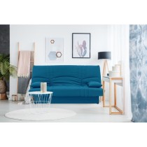 Banquette clic clac 3 places - Tissu bleu canard - Style Contemporain