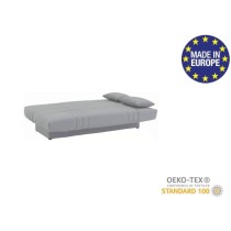 Banquette clic clac 3 places - Tissu gris clair - Style Contemporain -