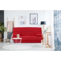 Banquette clic clac 3 places - Tissu rouge - Style Contemporain - L 19