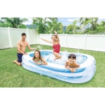 Piscinette rectangulaire Family - INTEX - 770 Litres - 6 ans et + - 262 x 175 x 56 cm