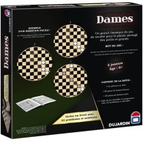 SERIE NOIRE DAMES PLATEAU - Jeu de plateau - DUJARDIN - Jouez aux Dame