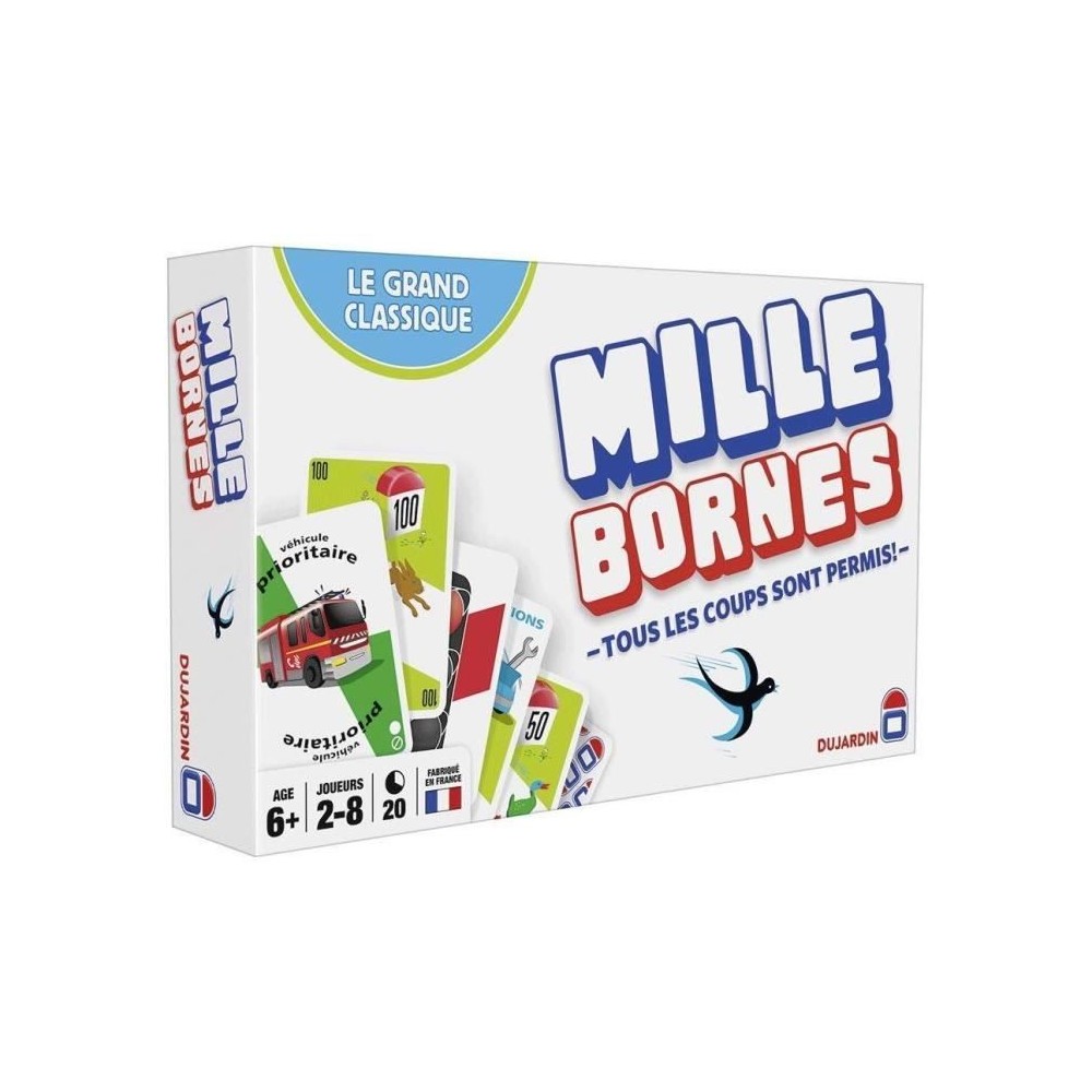 MILLE BORNES - LE GRAND CLASSIQUE - Jeu de cartes - DUJARDIN - Un gran