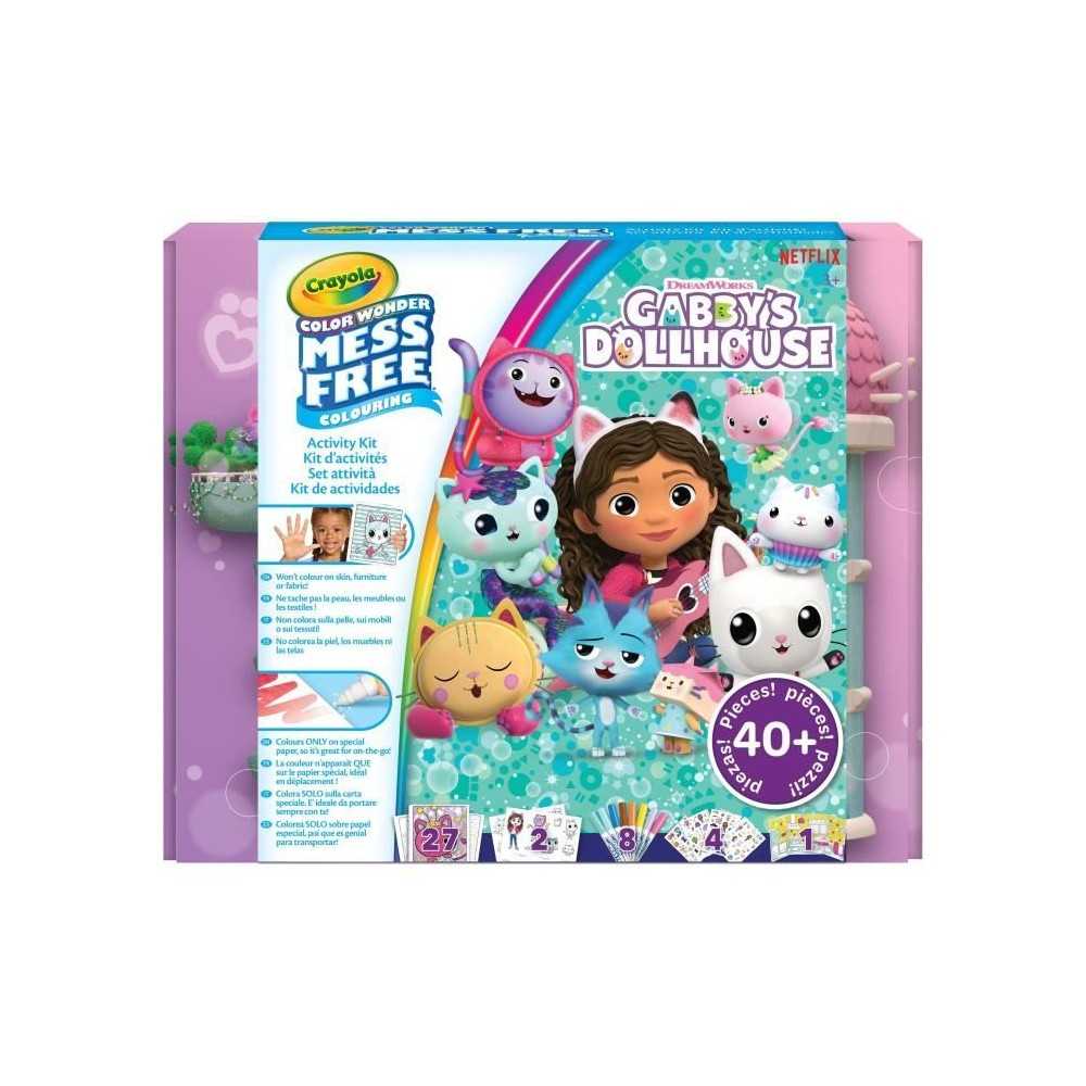 Coloriage - CRAYOLA - Color Wonder Activity Kit Gabby's Dollhouse - Coffret d'activités colorées! Des 3 ans