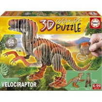 Puzzle 3D - EDUCA - Velociraptor - Dessins animés et BD - Moins de 10