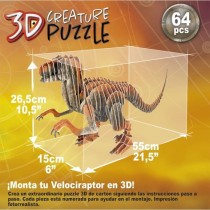 Puzzle 3D - EDUCA - Velociraptor - Dessins animés et BD - Moins de 10