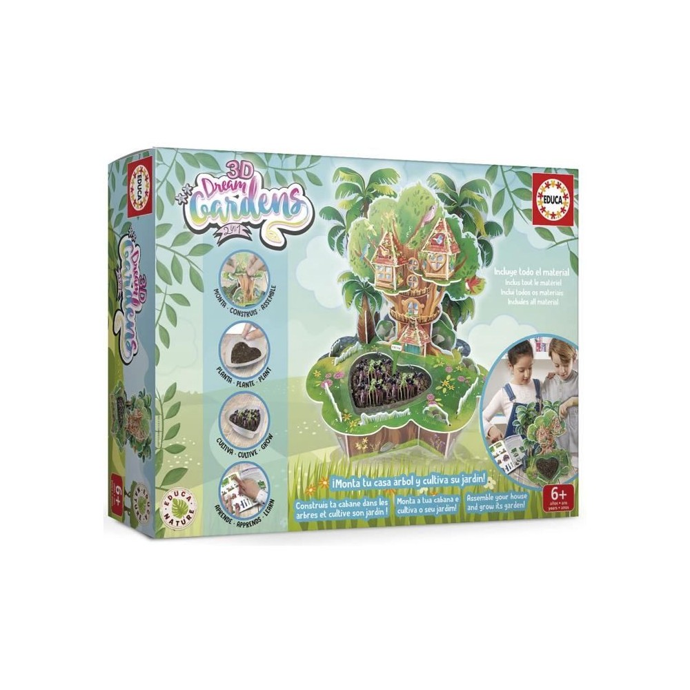 Jeu de construction et de création - EDUCA - 3D Dream Gardens 2In1 -