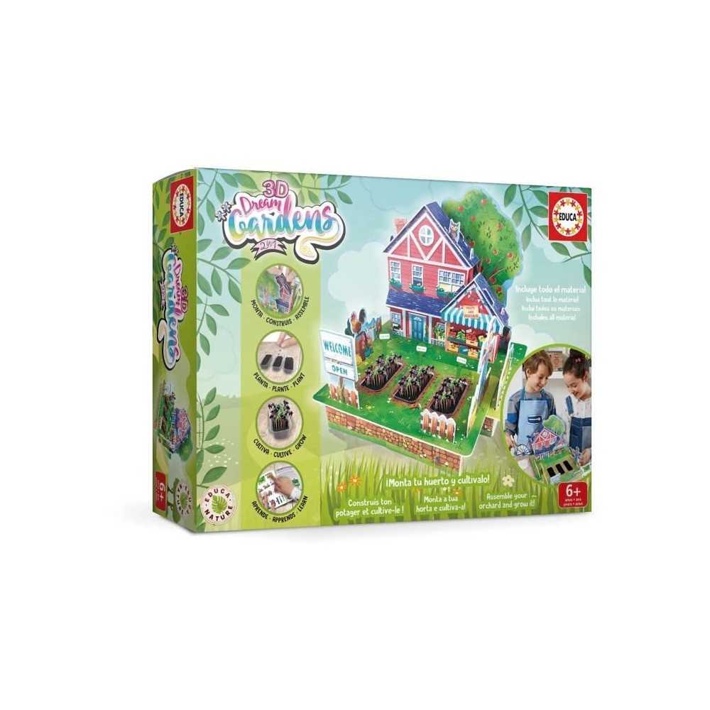 Jeu de construction et de création - EDUCA - 3D Dream Gardens 2In1 -