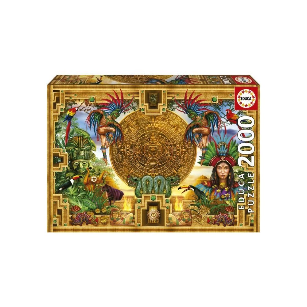 Puzzle 2000 pieces MONTAGE AZTeQUE MAYA - Educa - Astrologie et ésot