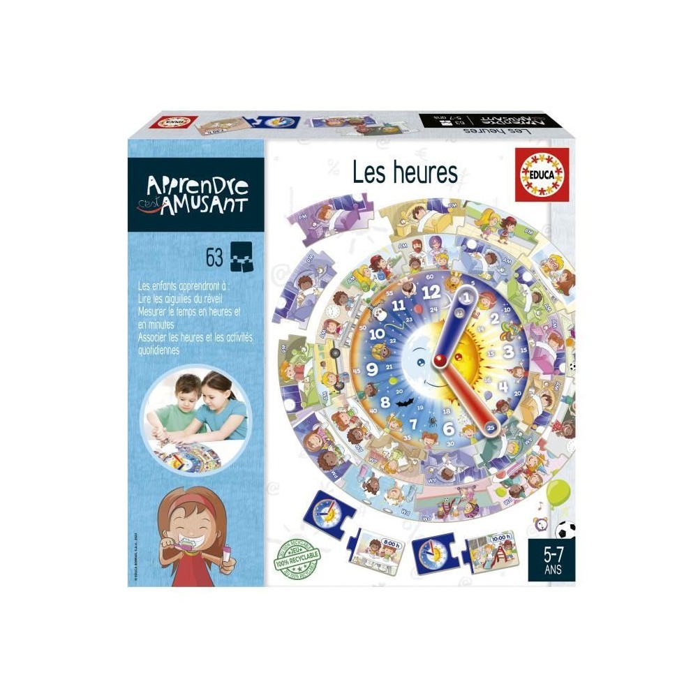 Jeu d'apprentissage - EDUCA - Les Heures