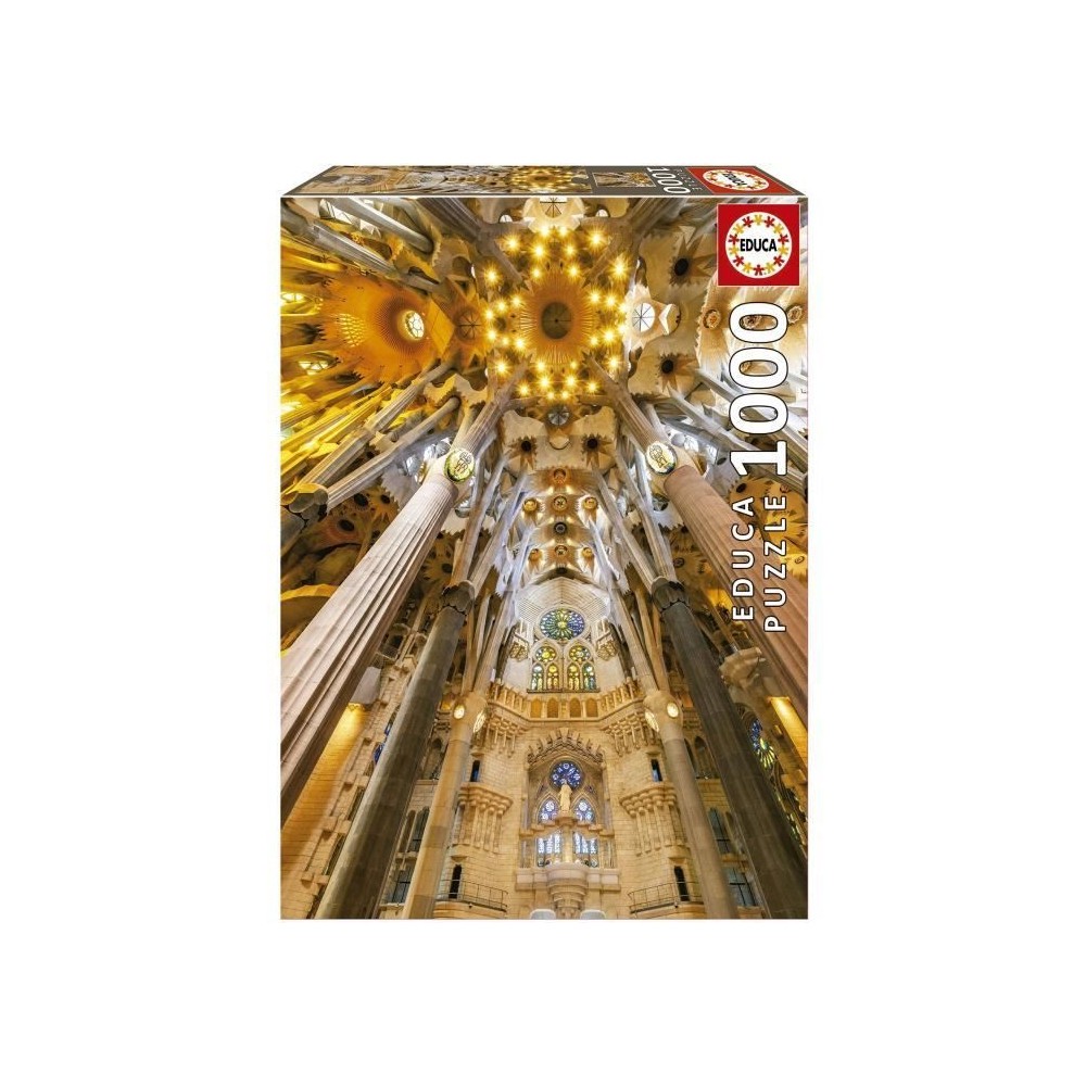 Puzzle 1000 pieces INTÉRIEUR DE LA SAGRADA FAMILIA - Educa - Architec