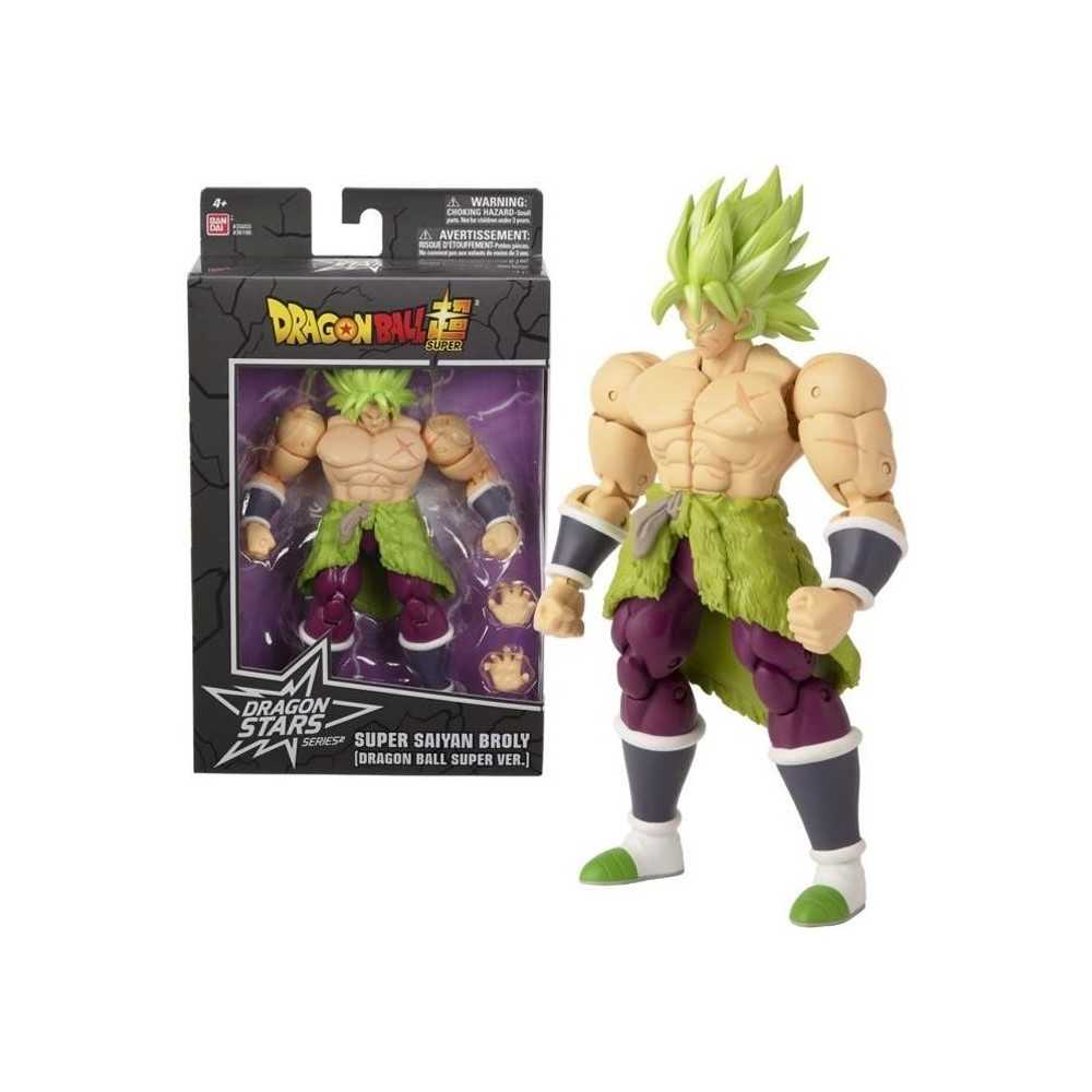 Figurine Dragon Stars - BANDAI - Broly Super Saiyan - 17cm - 16 points d'articulation