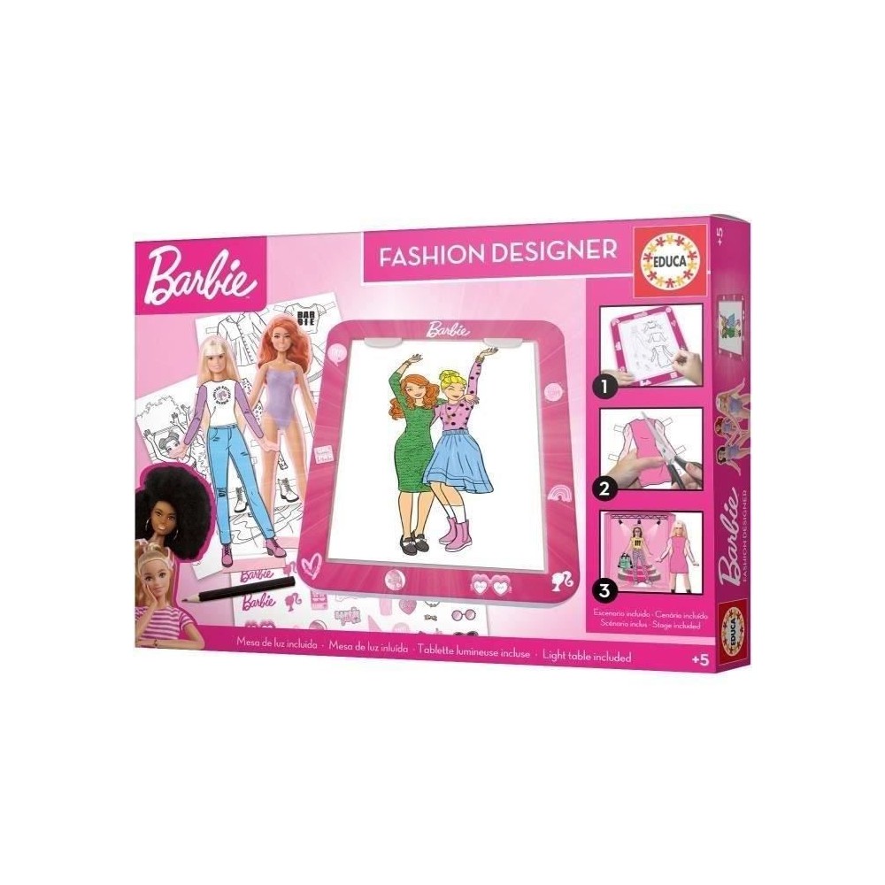 Tableau Design Barbie - Educa - Loisir créatifs - A partir de 5 ans -