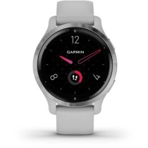 GARMIN Venu 2S - Montre connectée GPS - Silver - Bracelet gris clair